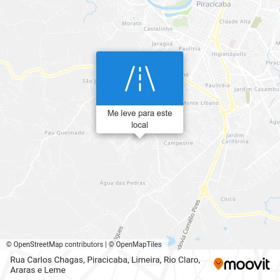 Rua Carlos Chagas mapa