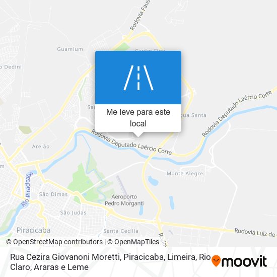 Rua Cezira Giovanoni Moretti mapa