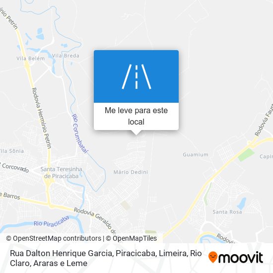 Rua Dalton Henrique Garcia mapa