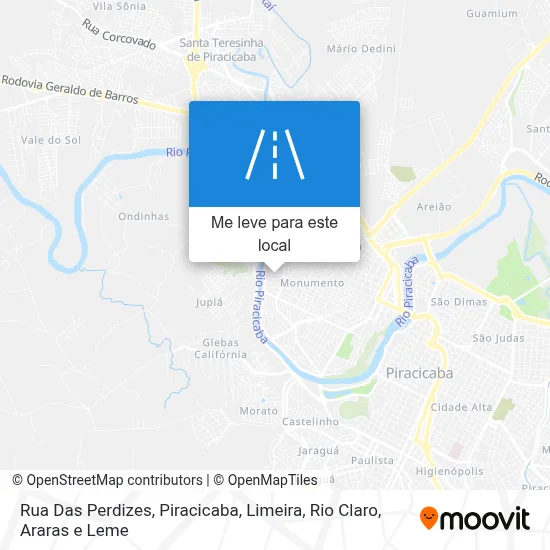 Rua Das Perdizes mapa