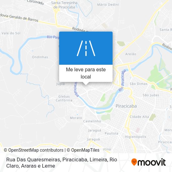 Rua Das Quaresmeiras mapa