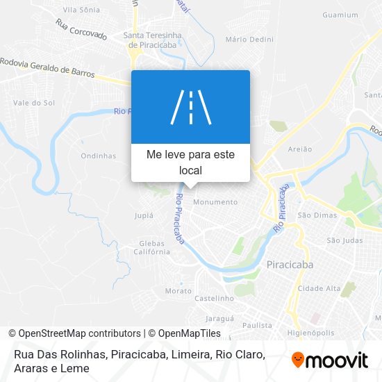 Rua Das Rolinhas mapa