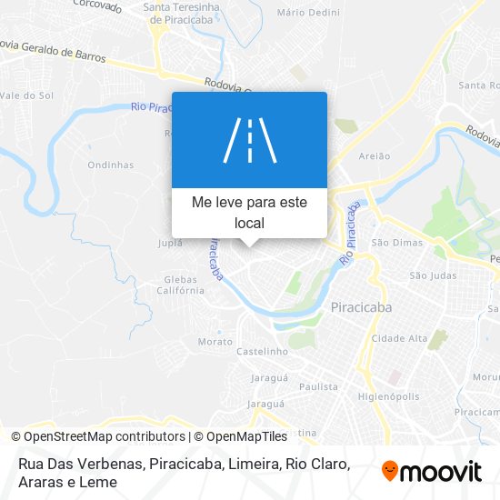 Rua Das Verbenas mapa