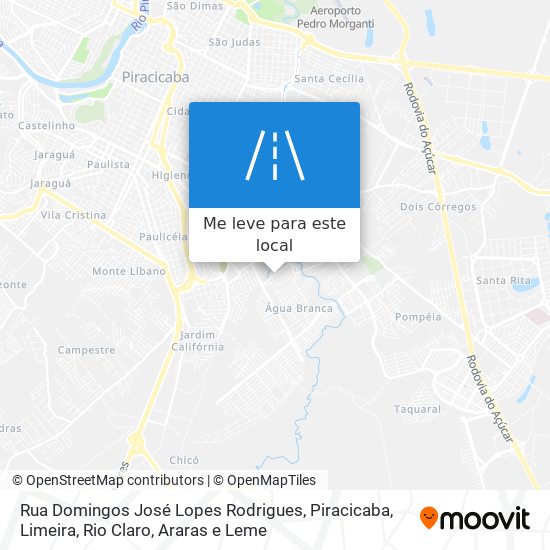 Rua Domingos José Lopes Rodrigues mapa