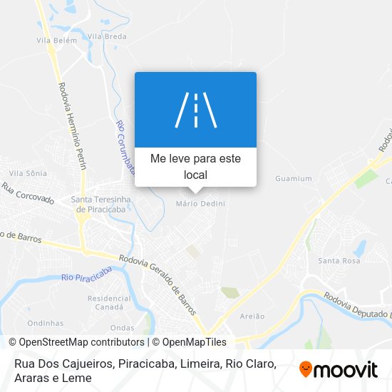 Rua Dos Cajueiros mapa