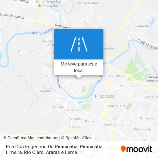 Rua Dos Engenhos De Piracicaba mapa