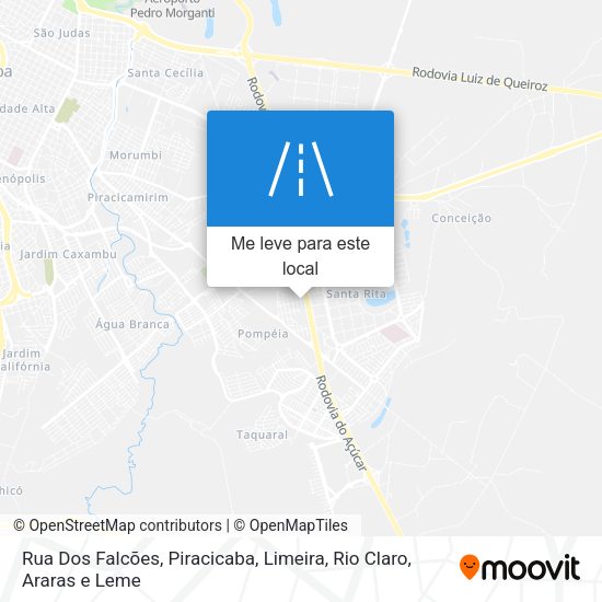 Rua Dos Falcões mapa