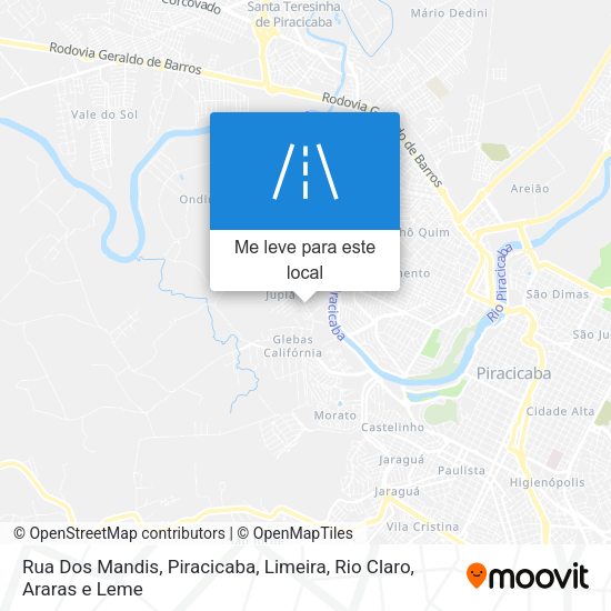 Rua Dos Mandis mapa