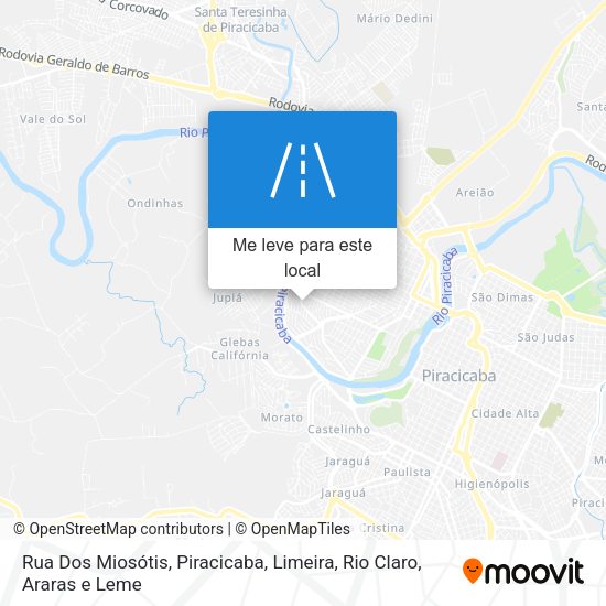 Rua Dos Miosótis mapa