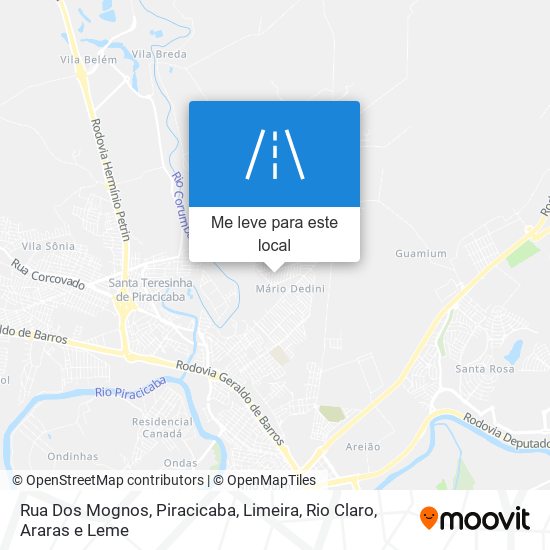 Rua Dos Mognos mapa