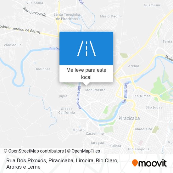 Rua Dos Pixoxós mapa