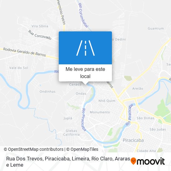 Rua Dos Trevos mapa