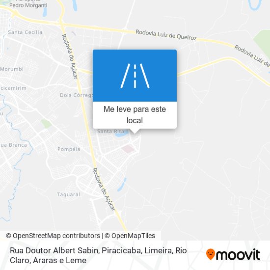 Rua Doutor Albert Sabin mapa