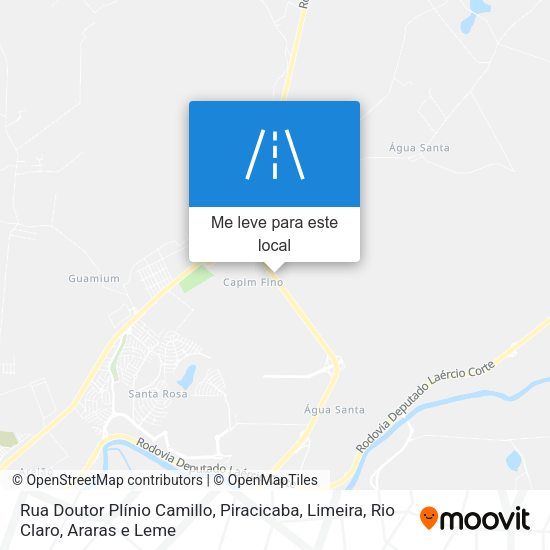 Rua Doutor Plínio Camillo mapa