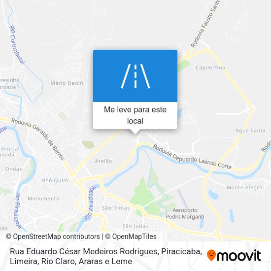 Rua Eduardo César Medeiros Rodrigues mapa