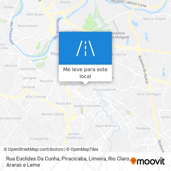 Rua Euclides Da Cunha mapa