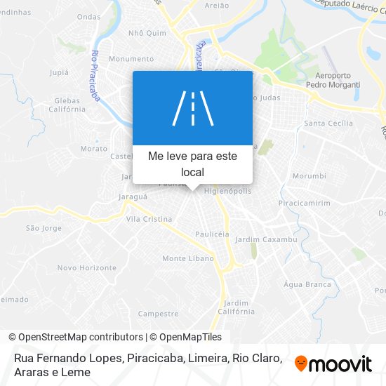 Rua Fernando Lopes mapa