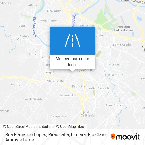 Rua Fernando Lopes mapa