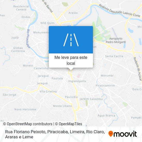 Rua Floriano Peixoto mapa