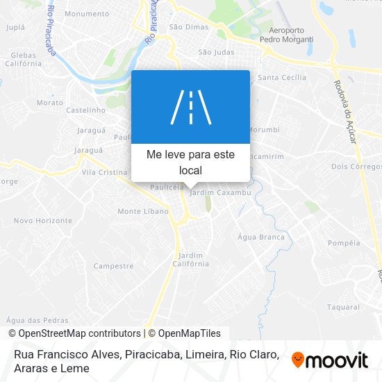 Rua Francisco Alves mapa