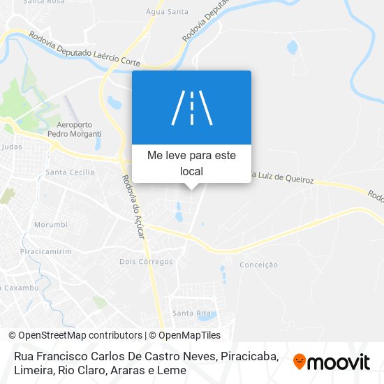 Rua Francisco Carlos De Castro Neves mapa