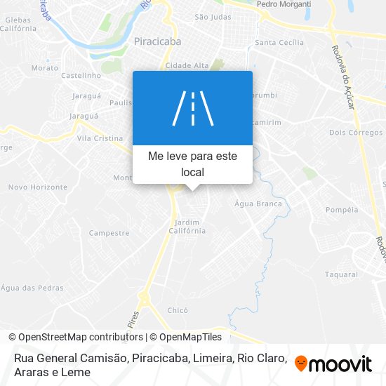 Rua General Camisão mapa