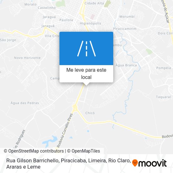Rua Gilson Barrichello mapa
