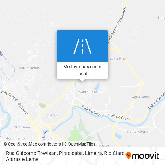 Rua Giácomo Trevisan mapa