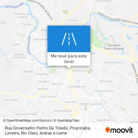 Rua Governador Pedro De Toledo mapa