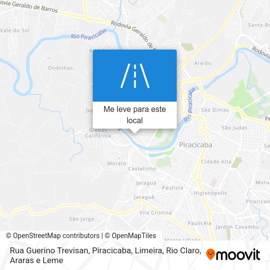 Rua Guerino Trevisan mapa
