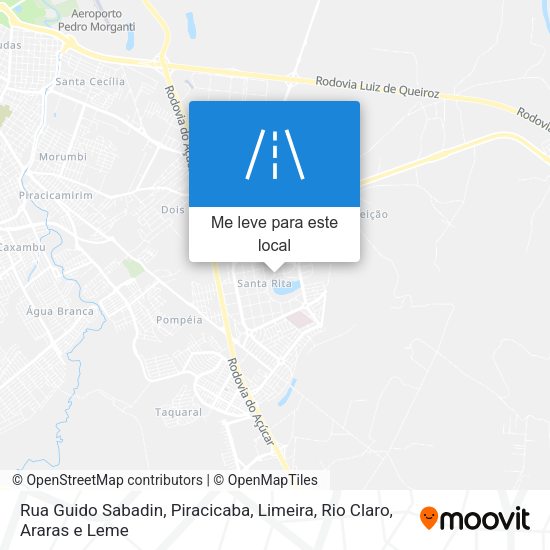 Rua Guido Sabadin mapa
