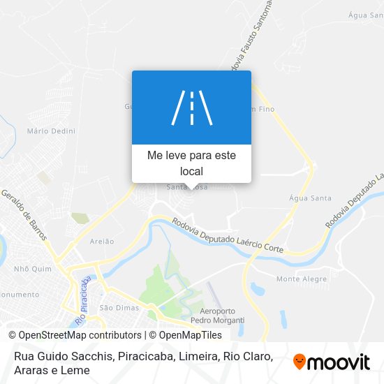 Rua Guido Sacchis mapa
