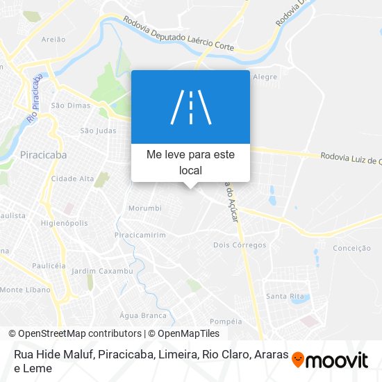 Rua Hide Maluf mapa