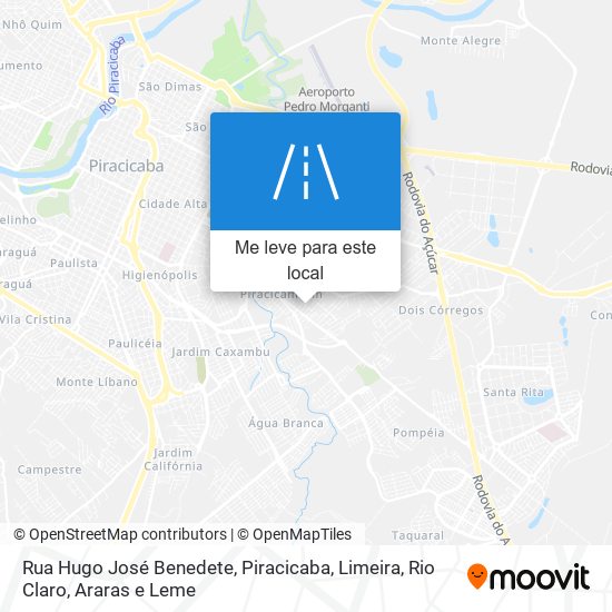 Rua Hugo José Benedete mapa