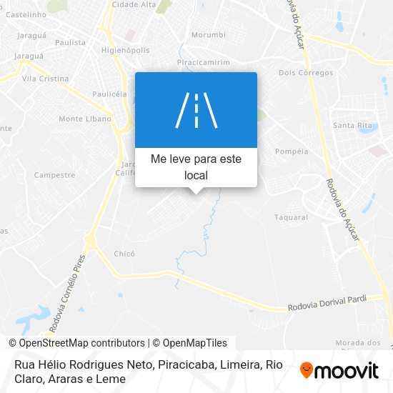 Rua Hélio Rodrigues Neto mapa