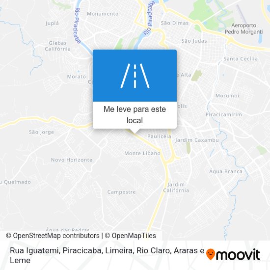 Rua Iguatemi mapa