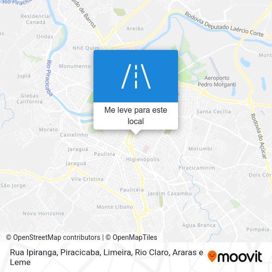Rua Ipiranga mapa