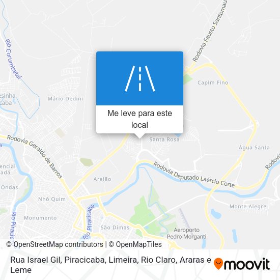 Rua Israel Gil mapa