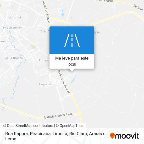 Rua Itapura mapa