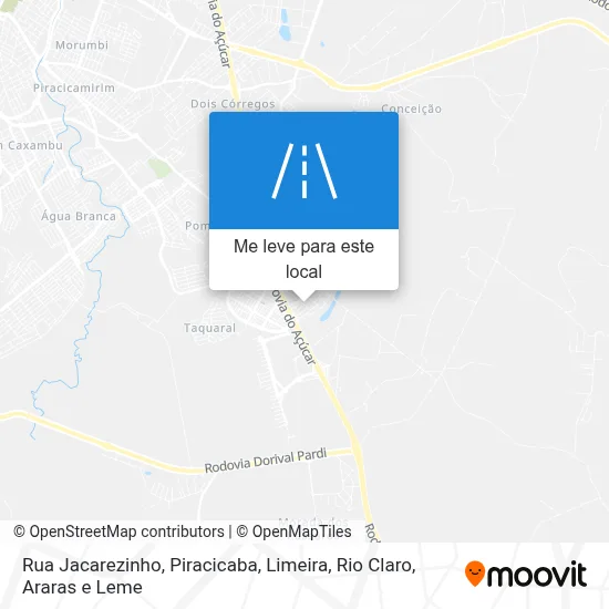 Rua Jacarezinho mapa