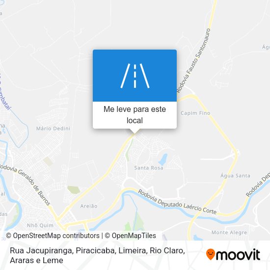 Rua Jacupiranga mapa