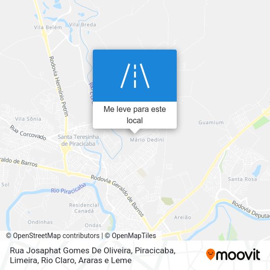 Rua Josaphat Gomes De Oliveira mapa