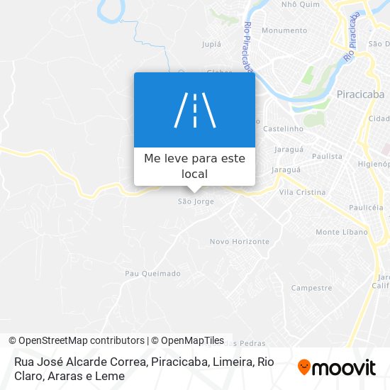 Rua José Alcarde Correa mapa