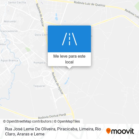 Rua José Leme De Oliveira mapa