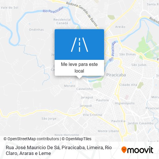 Rua José Maurício De Sá mapa