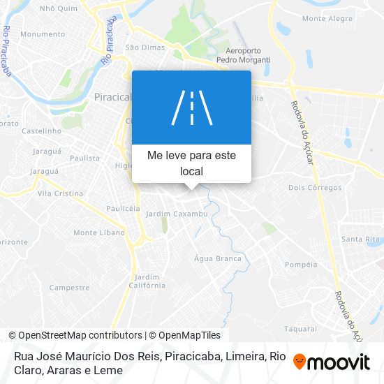 Rua José Maurício Dos Reis mapa