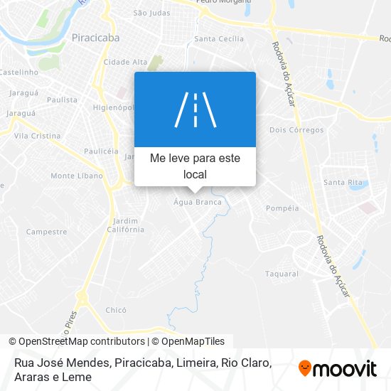 Rua José Mendes mapa