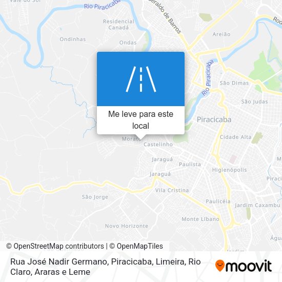Rua José Nadir Germano mapa