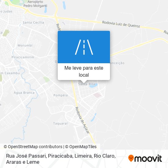 Rua José Passari mapa