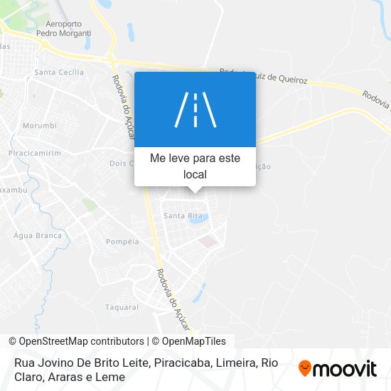 Rua Jovino De Brito Leite mapa